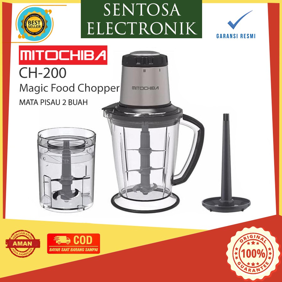 Jual Mitochiba Ch 200 Magic Food Chopper Mata Pisau 2bh Lebih Besar 2 Liter Shopee Indonesia 0304