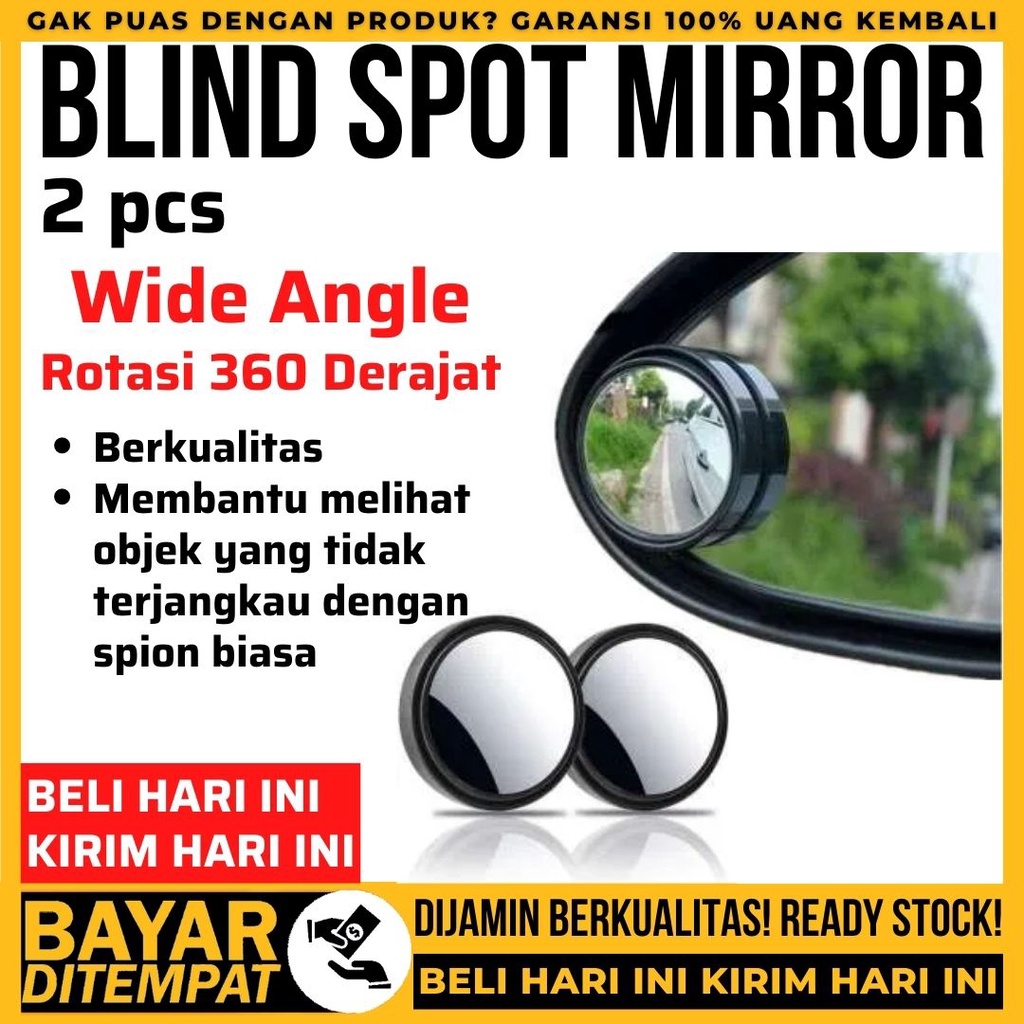 Jual KACA SPION CEMBUNG BULAT BLIND SPOT MOTOR MOBIL MIRROR CERMIN MINI ...