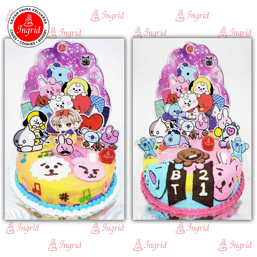 Jual Kue Ulang Tahun BT-21 / Kue Ultah Anak / Birthday Cake / Kue BT21