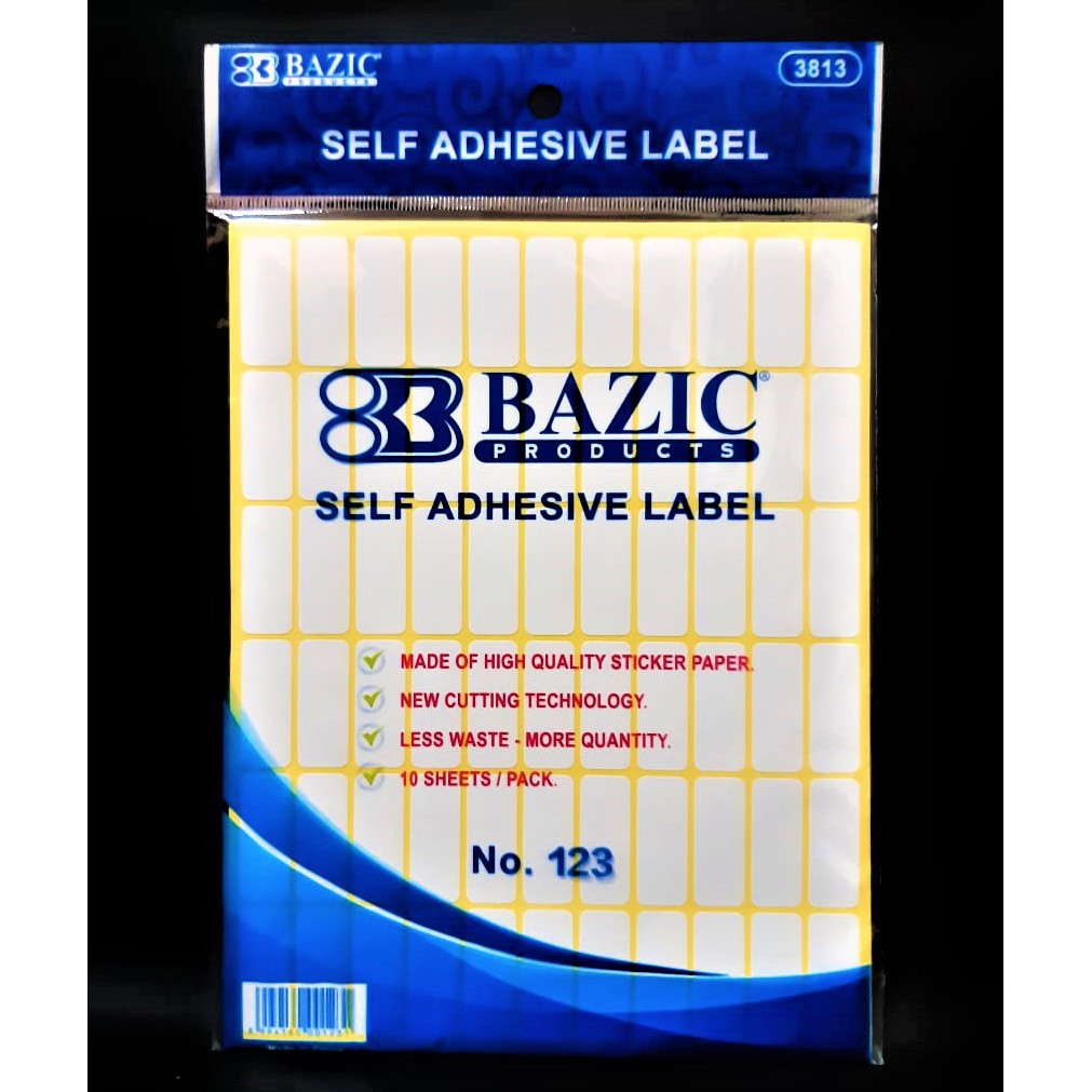 Jual STIKER LABEL NAMA NO 123 ( 11 MM X 30 MM ) NAME STICKER ISI 10 LBR ...
