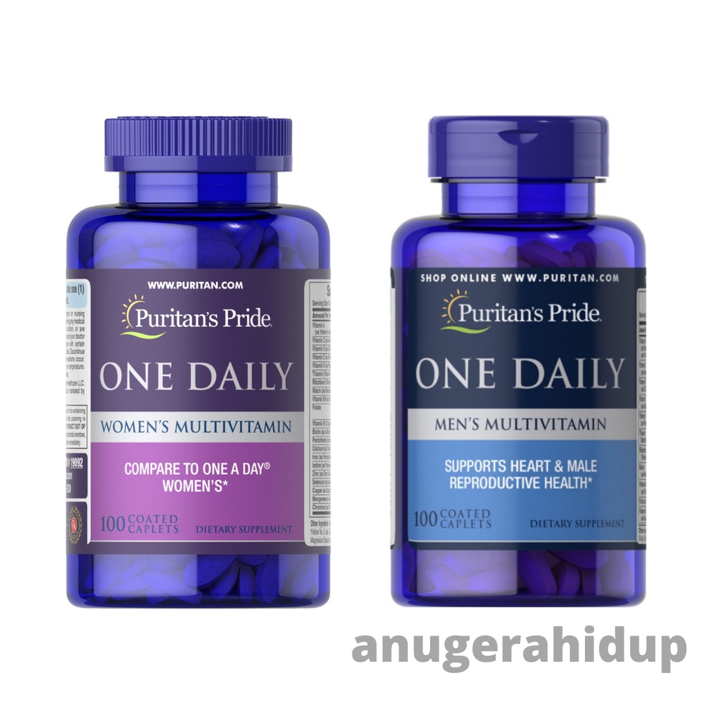 Jual Puritan Pride One Daily Men / Women Multivitamin [100 Caps