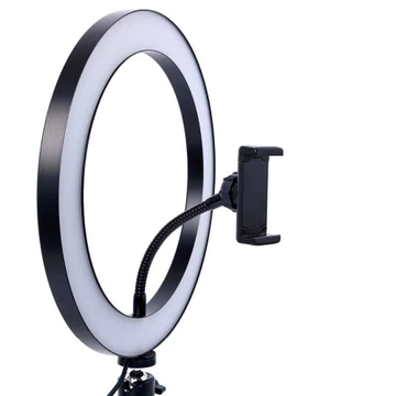 Lampu Lightning Ring Light LED 120 LED 10 Holder Tripod Video Call Selfie Pencahayaan Mini