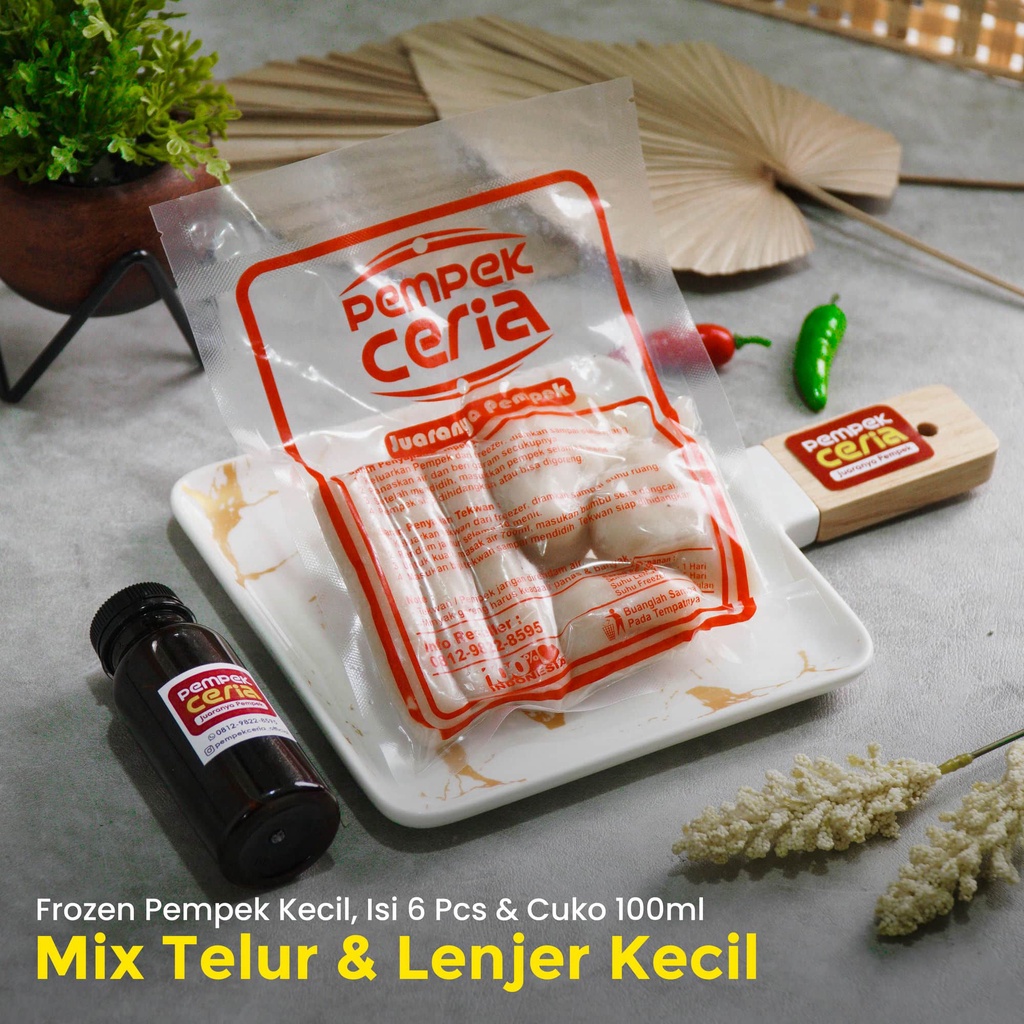Jual Pempek Kecil Campur Telor & Lenjer Isi 6 Pcs ( Frozen/Vacuum ...