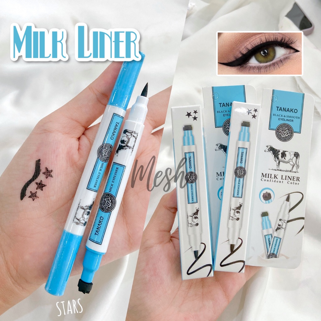 Jual MILK EYELINER Tanako Black & Smooth Eye Liner HT042 Shopee