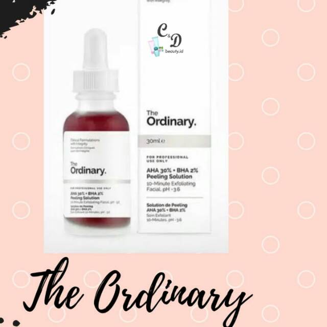 Jual THE ORDINARY AHA BHA PEELING SOLUTION | Shopee Indonesia