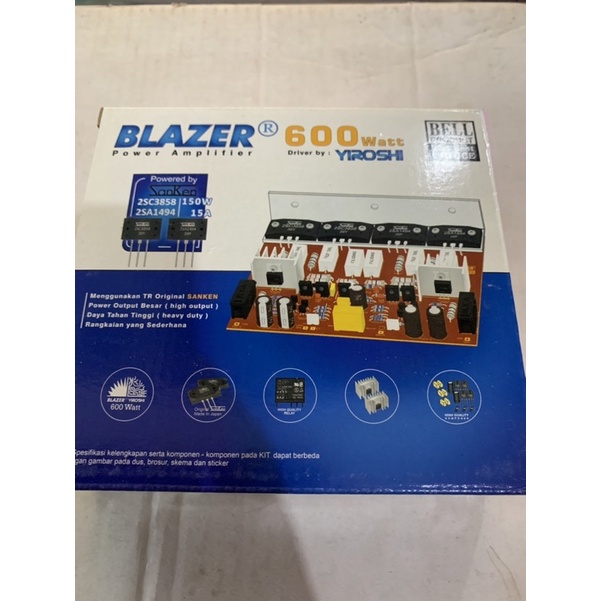 Jual Kit power amplifier Blazer 600w Yiroshi | Shopee Indonesia