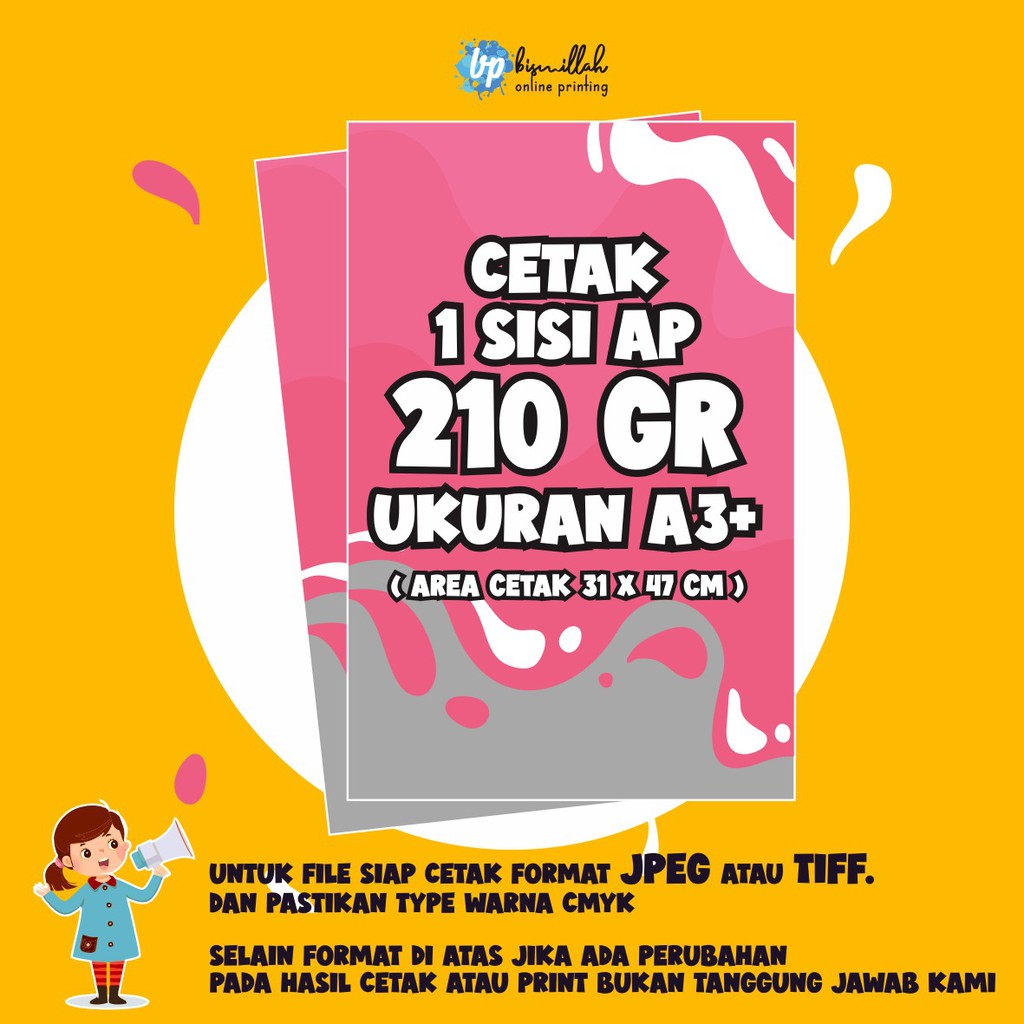 Jual Cetak Art Paper 210gr uk. A3+ 1sisi Shopee Indonesia
