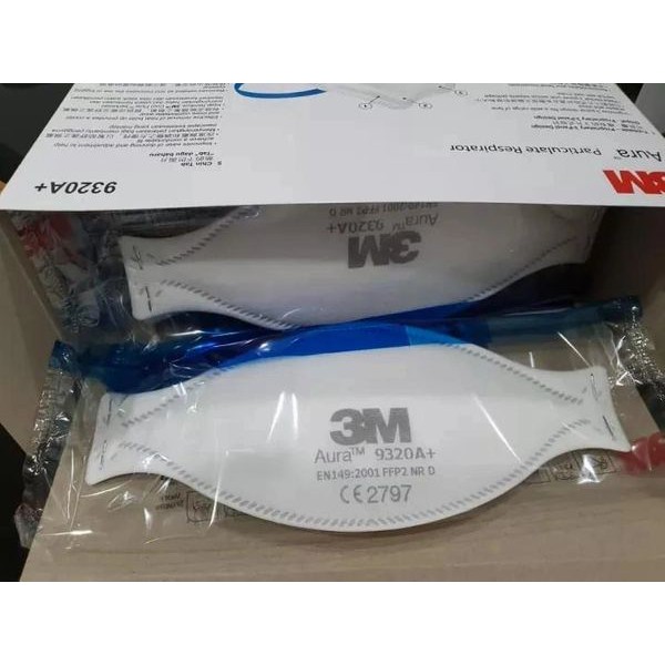 Jual Masker Respirator 3M Aura 9320+ Serifikasi N95 | Shopee Indonesia
