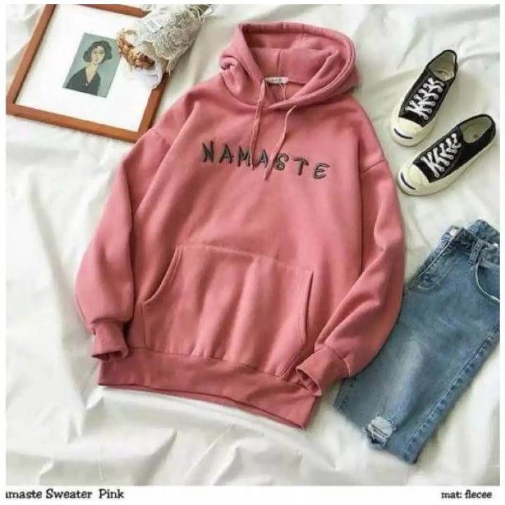 Jual NAMASTE HOODIE SWEATER HOODIE WANITA Shopee Indonesia