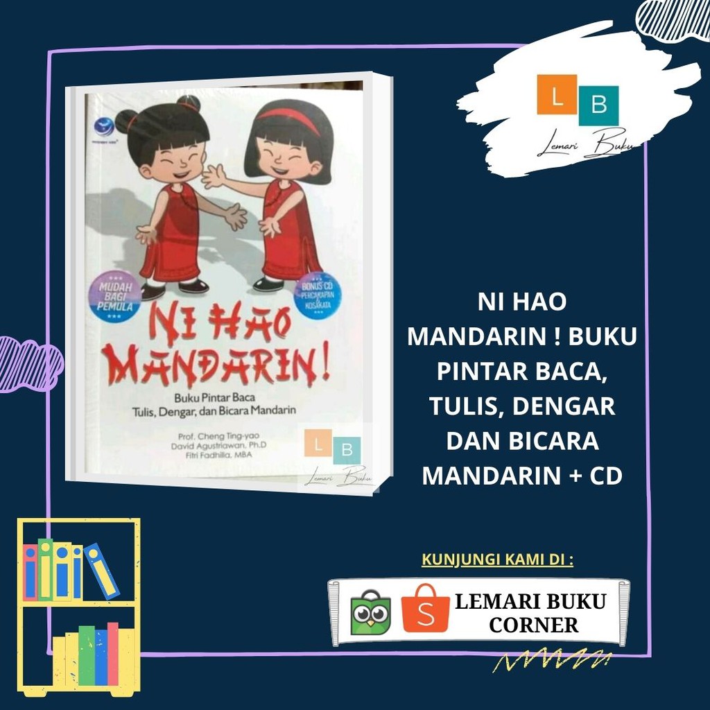 Jual NI HAO MANDARIN ! BUKU PINTAR BACA, TULIS, DENGAR DAN BICARA ...