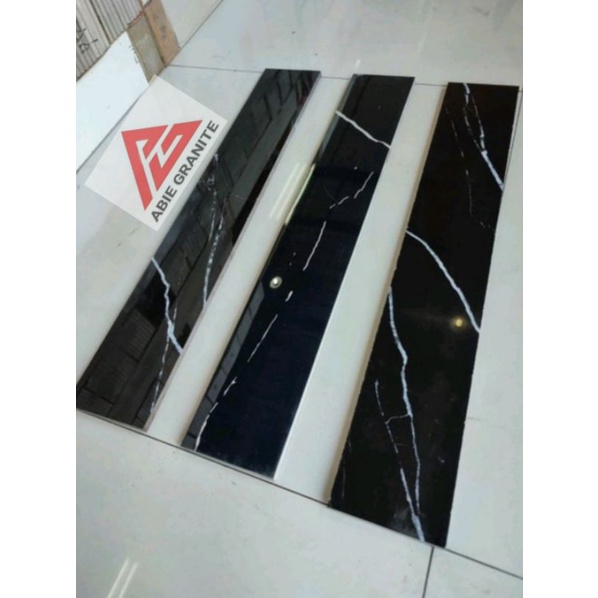 Jual List plint hitam motif glosy 10x60 apolion black | Shopee Indonesia