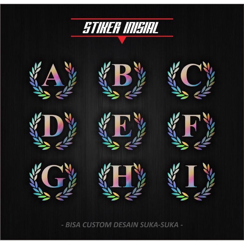 Jual Stiker Hologram Inisial | Shopee Indonesia