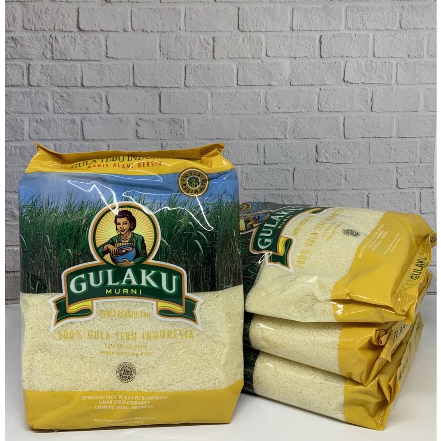 Jual Gulaku Kuning 1Kg / Gula Pasir / Gula Tebu Kemasan 1kg | Shopee ...