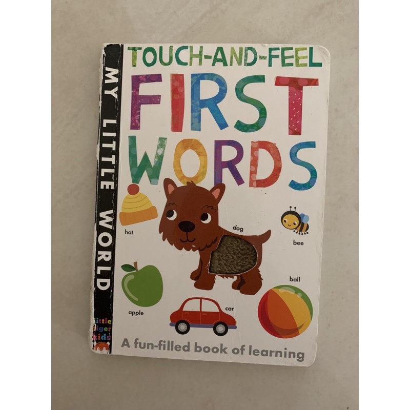 Jual touch and feel book first words little tiger kids preloved ...