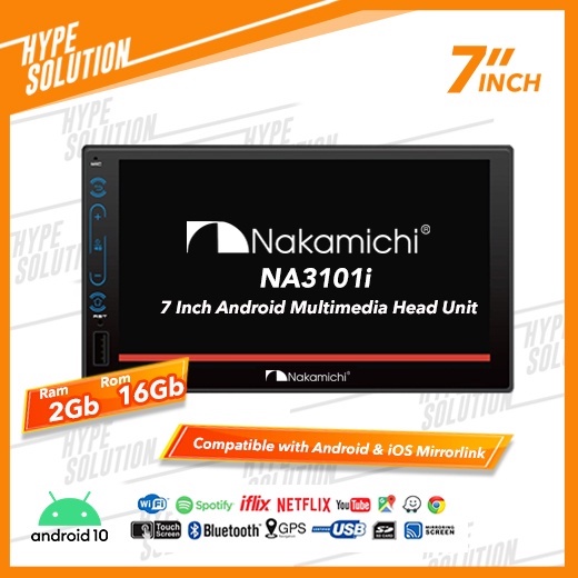Jual Nakamichi NA3101i Android 7 inch Ram 2GB Double din (2 din ...