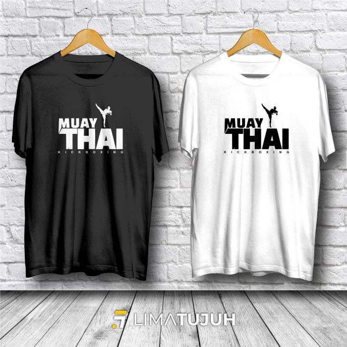 Jual Kaos Muay Thai Desain Baju Olahraga Combed 30s Premium (IMS
