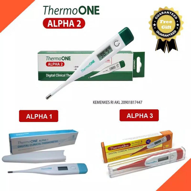 Jual Termometer Digital Thermometer Alpha 1 2 3 Onemed Shopee