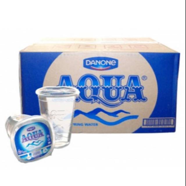Jual Aqua Air Mineral Spring Water Air Minum Dalam Kemasan Gelas 220 Ml Isi 48 Pcs Shopee 7064