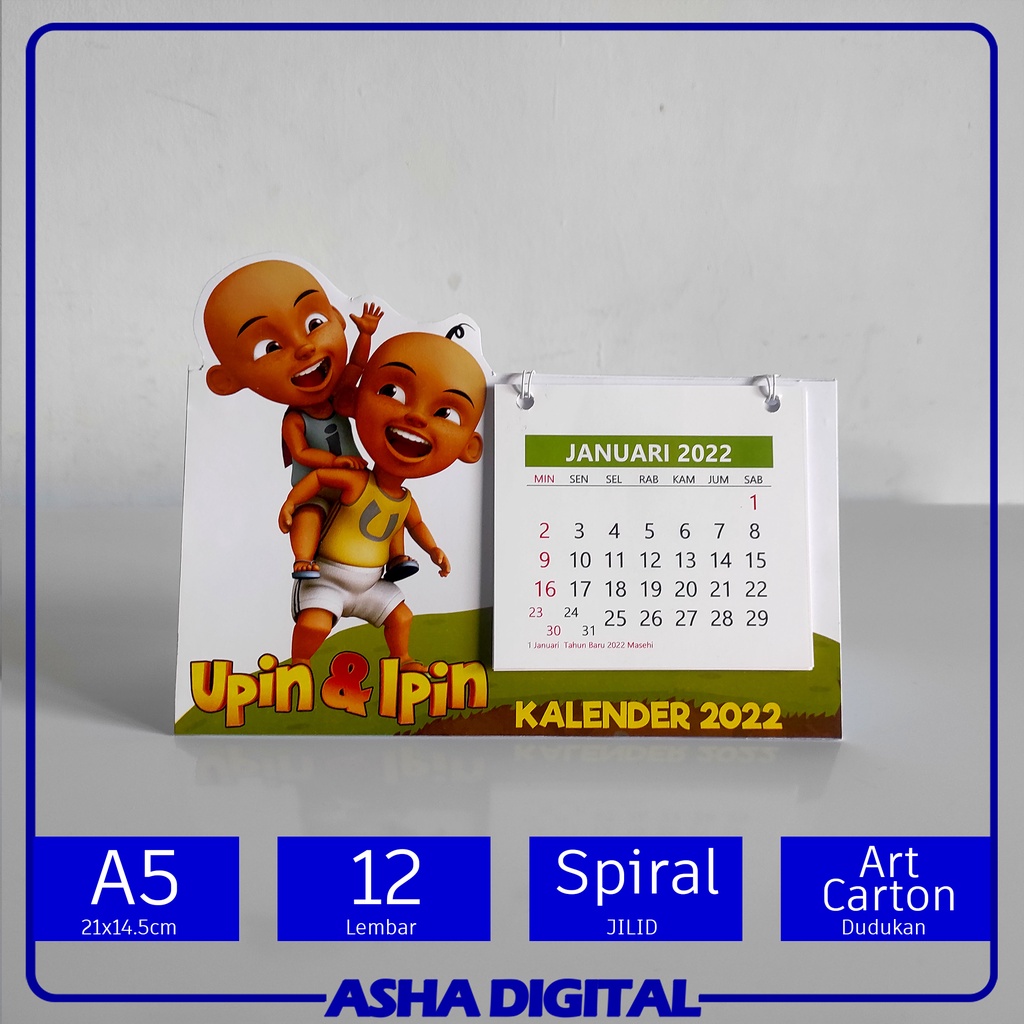 Jual Kalender Meja 3D Unik | Desk Calendar Custom | Duduk Kantor | A5 ...