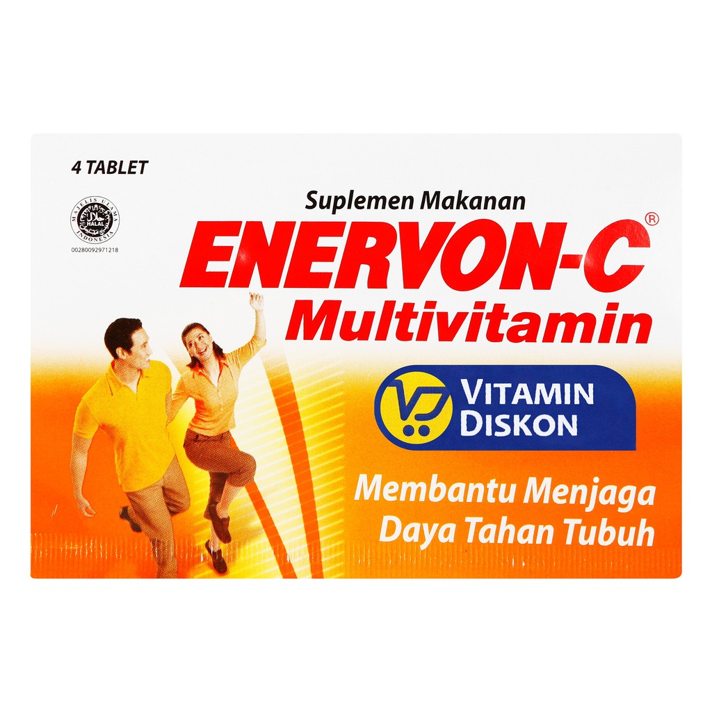 Jual ENERVON C TABLET 500 MG 4 TAB suplemen multivitamin Shopee Indonesia