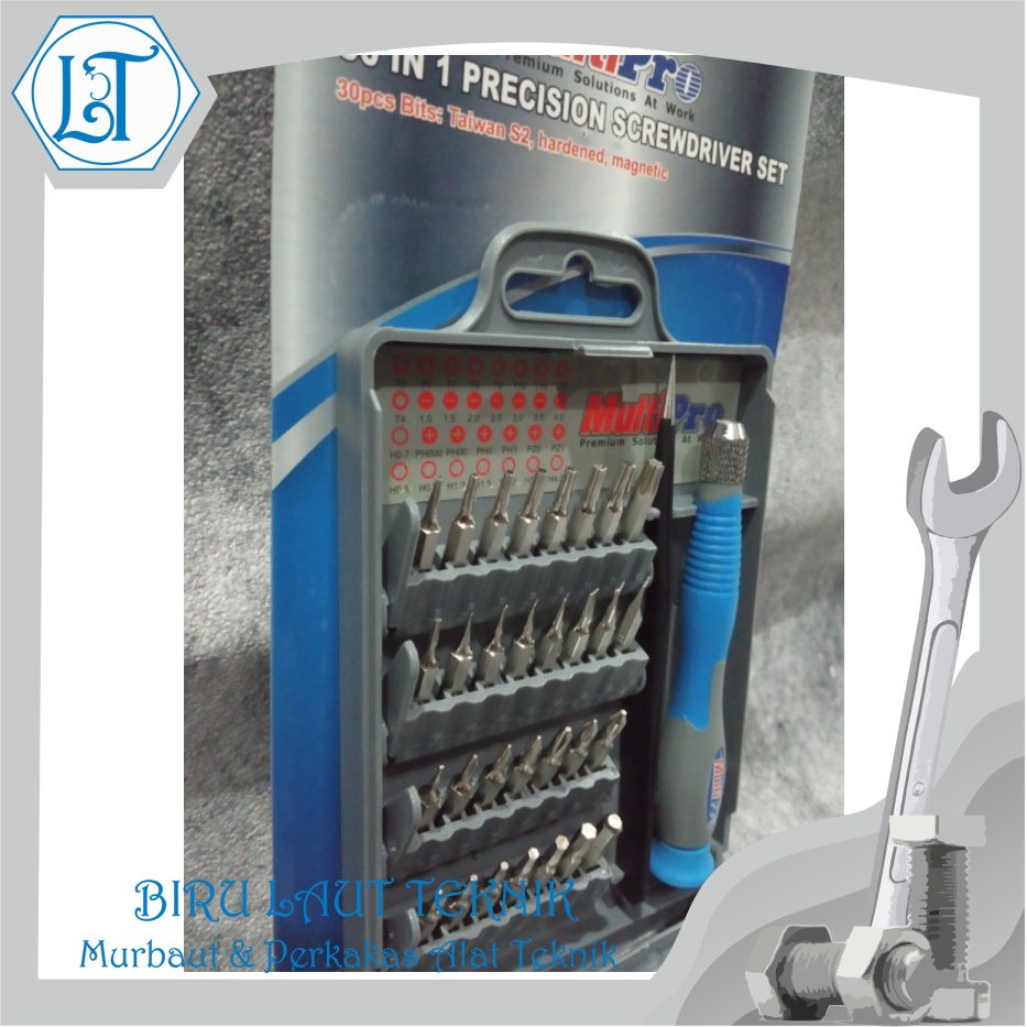 Jual MultiPro Obeng Set Presisi Set Precision Screwdriver 30 in 1 ...