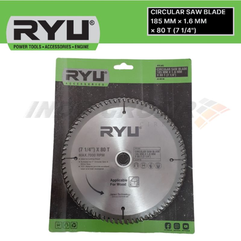 Jual Ryu Mata Circle Circular Saw Blade Inch T T T T Pisau