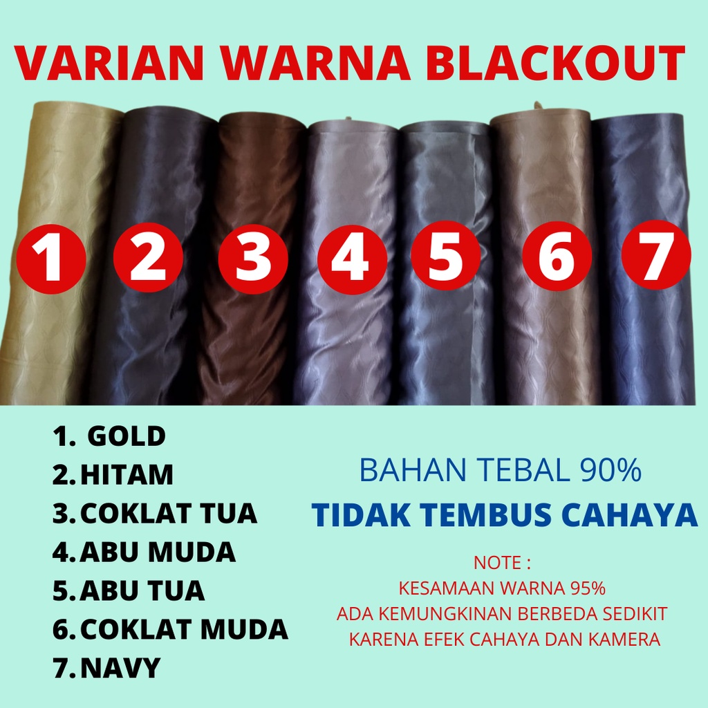 Jual Gorden Jendela Hordeng Korden Minimalis Blackout Dimout Polos