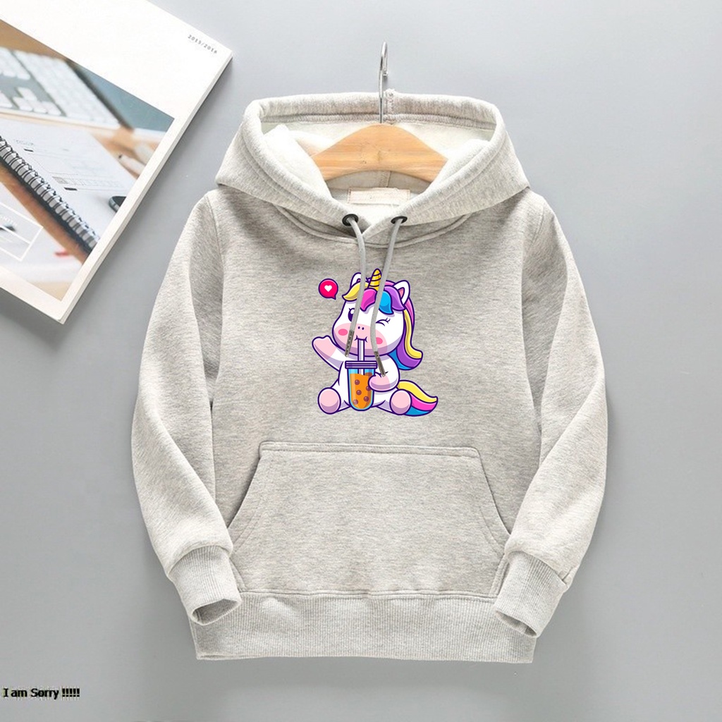 Jual sweater hoodie anak perempuan usia 2 - 12 tahun jaket switer anak ...