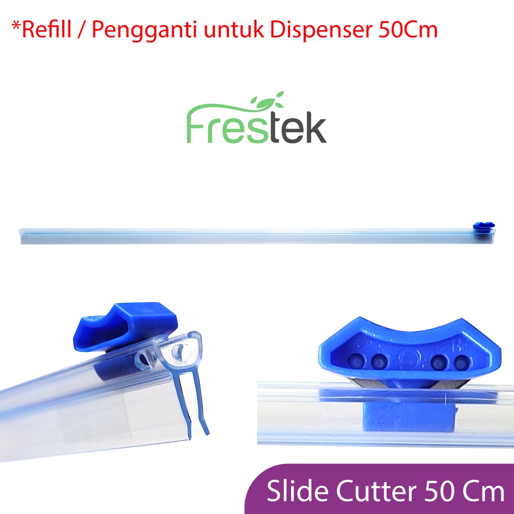 Jual Slide Cutter 50cm Refill Pemotong Dispenser 50cm Plastik Wrapping ...