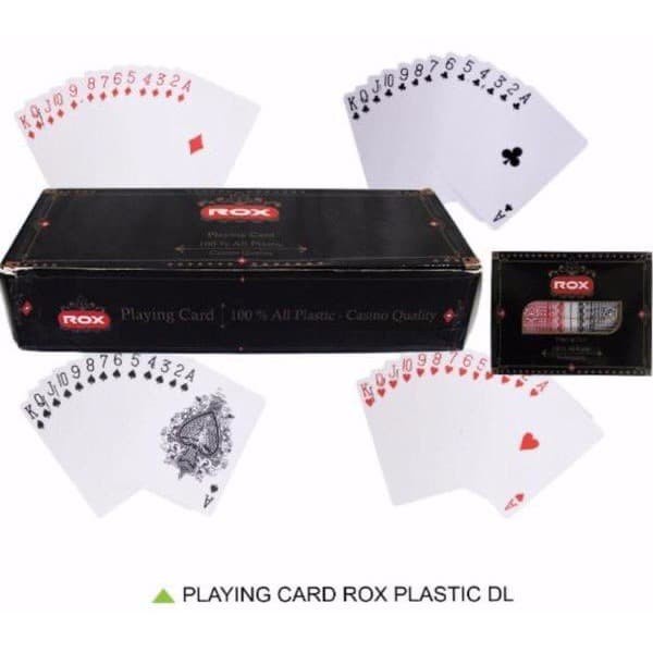 Jual Te954.pu Kartu Remi Playing Card Plastic Rox Double E80F01 ...