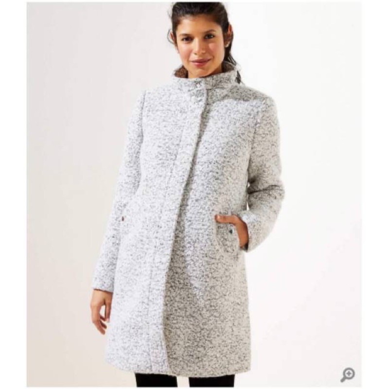 Loft marled deals moto coat