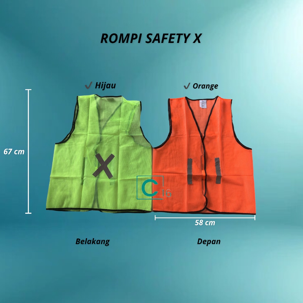 Jual Rompi Safety Vest Rompi Jaring Rompi Proyek Rompi Jala Rompi