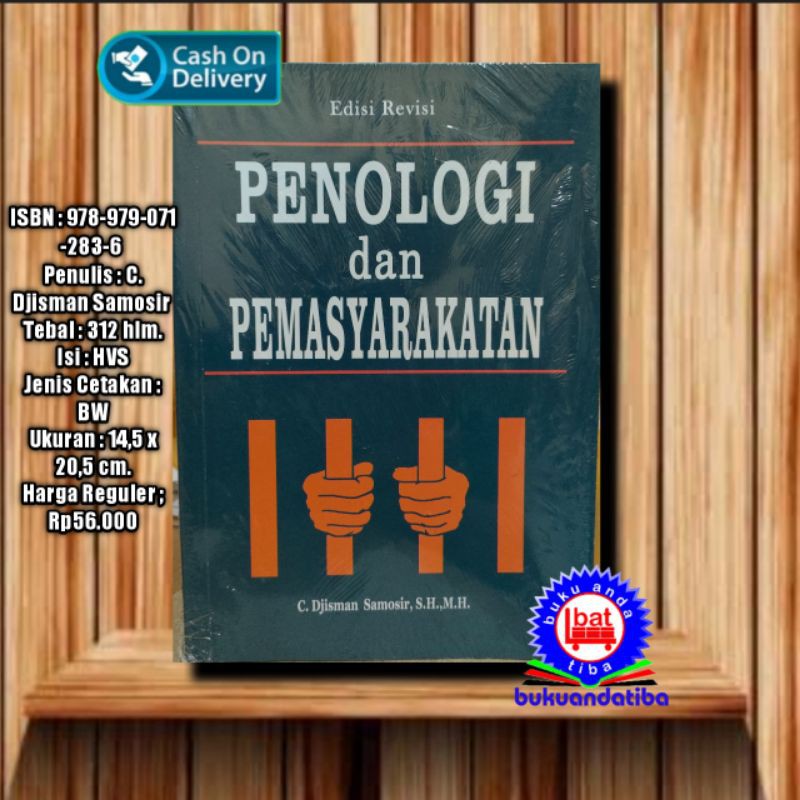 Jual Buku Penologi Dan Pemasyarakatan C Djisman Samosir Sh Mh