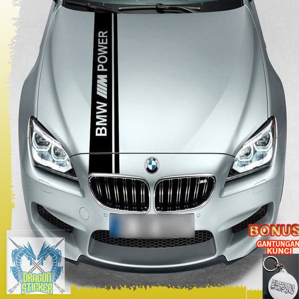Jual TERMURAH sticker bmw m power sticker kap mobil bmw power m panjang ...