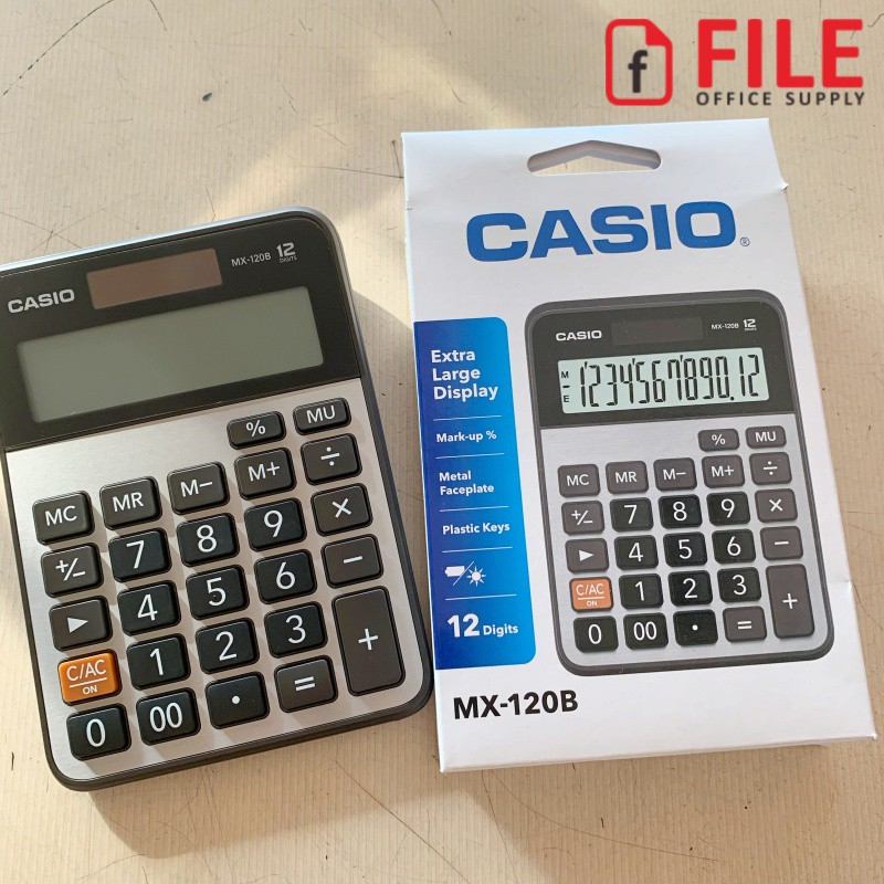 Jual Kalkulator / Calculator 12 Digit Casio MX120B Shopee Indonesia