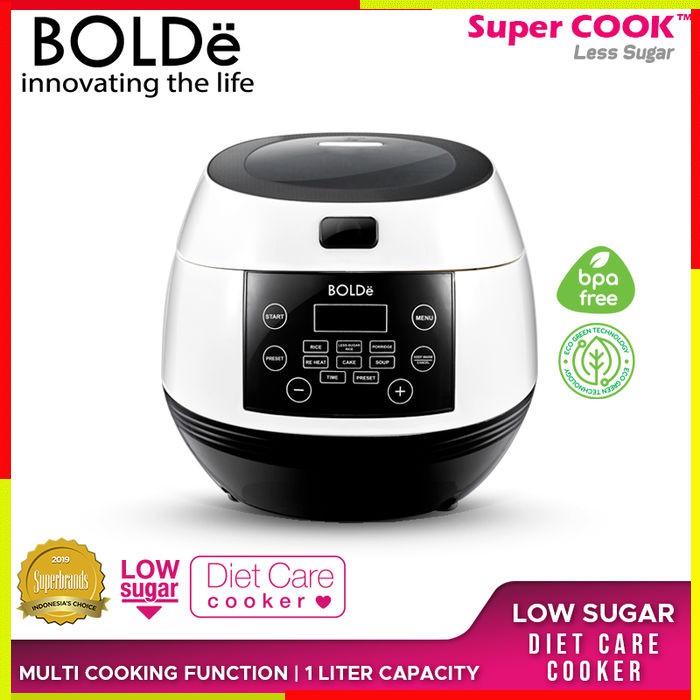 Jual RICE COOKER BOLDE LESS SUGAR 1L DIGITAL PENANAK NASI RICECOOKER ...