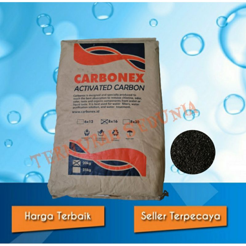 Jual Carbonex Activated Carbon 1sak Isi 20kg Karbon Aktif Media