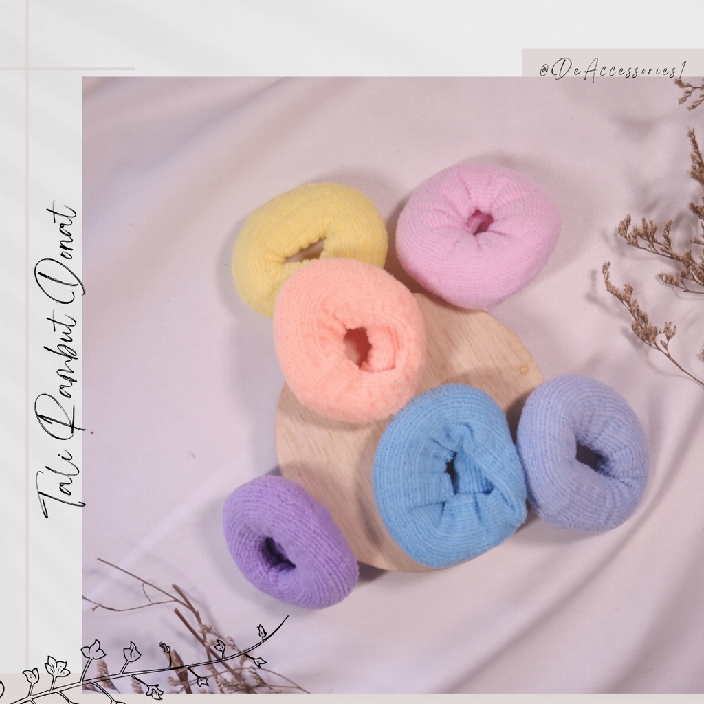 Jual Ikat Rambut Donat / Tali Rambut Donat / Ikat Rambut Donat Kecil ...