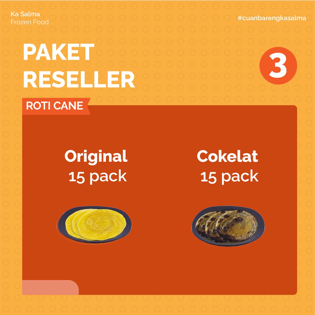 Jual PAKET RESELLER Roti cane / Roti maryam / Roti canai ( 30 pack ...