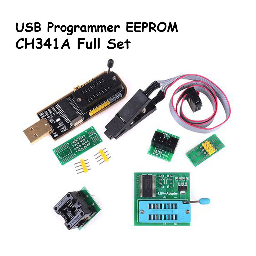 Jual CH341A Clip Jepit Full Set IC EEPROM 24 25 Series Flash BIOS USB ...