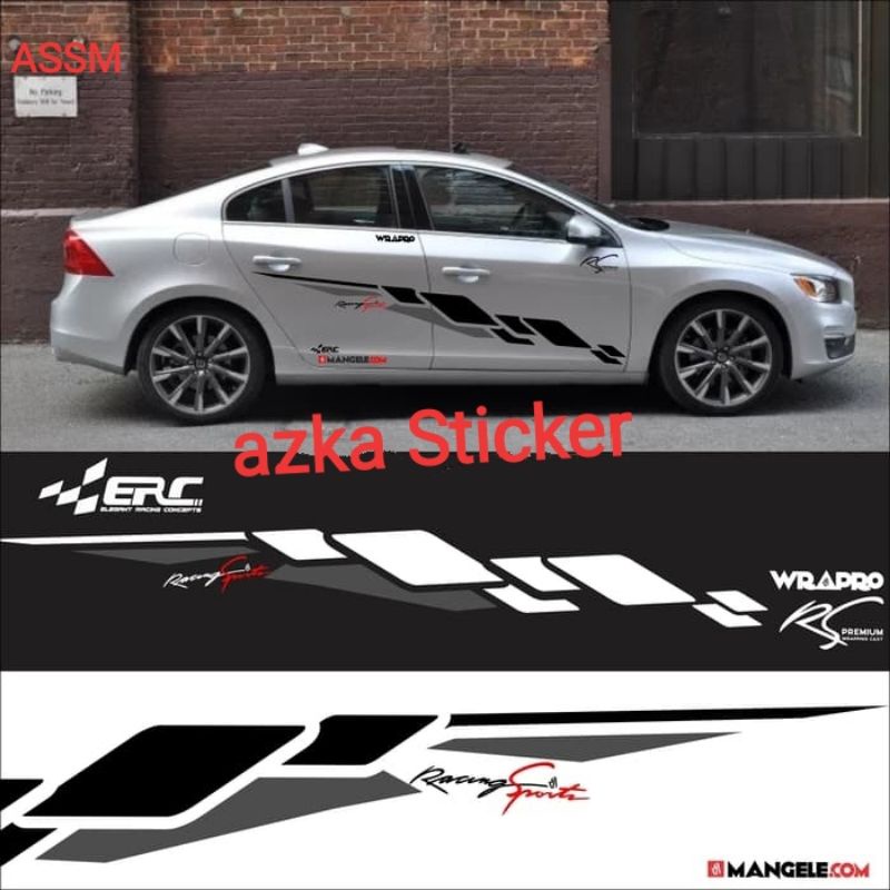 Jual sticker cutting sticker racing sport sticker mobil sedan BMW Vios ...