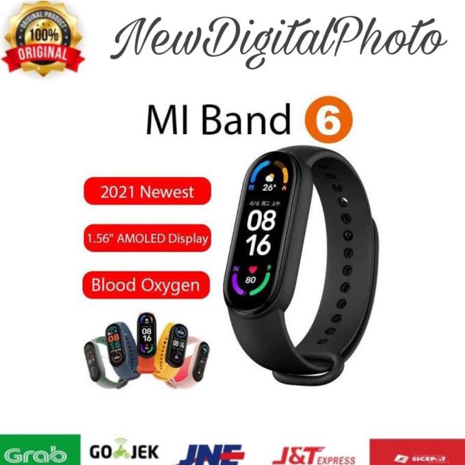 Jual Xiaomi Mi Band 6 Amoled Smartwatch Mi Band 6 Global Version Non ...