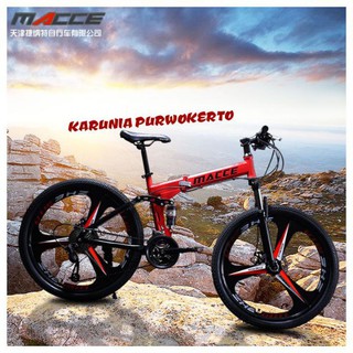 Jual SEPEDA MTB LIPAT MACCE GUNUNG VELG BINTANG 21 SPEED IMPORT ...