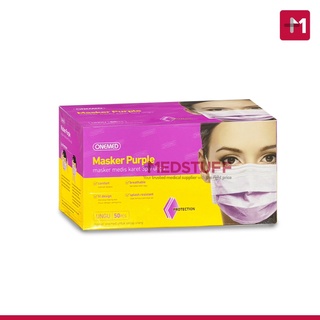 Jual Masker Earloop ONEMED Masker Bedah Karet 3ply Isi 50s | Shopee ...