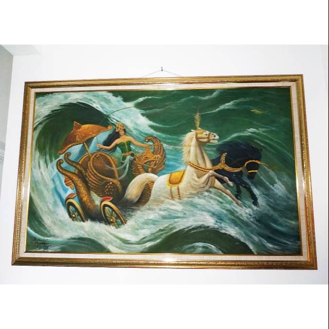 Jual Barang Langka Lukisan Nyi Nyai Roro Kidul Naik Kereta Kencana