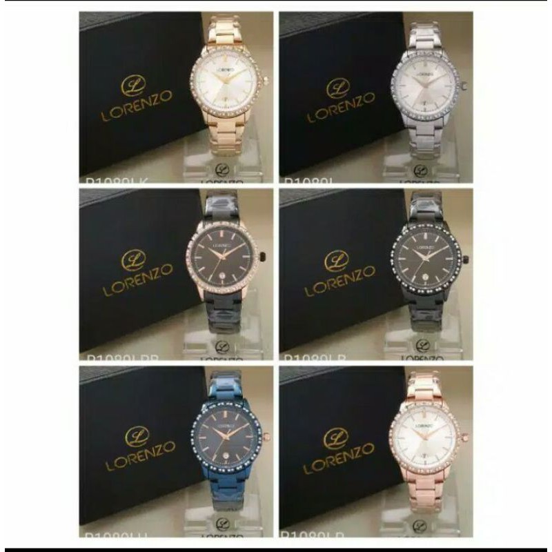 Jual JAM TANGAN WANITA LORENZO R1089 ORIGINAL DIAMETER 3,5CM | Shopee ...