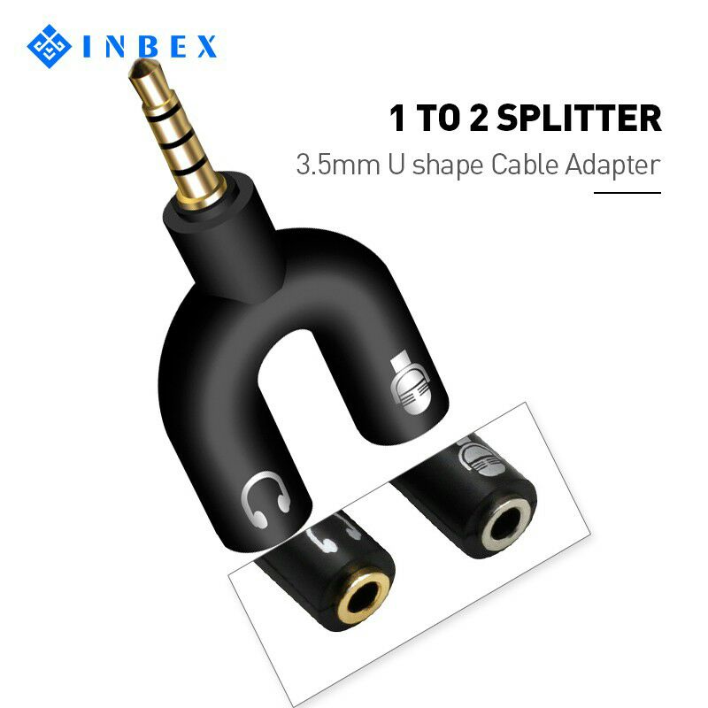 Jual Inbex Two In One Head Microphone Converter Mm Shopee Indonesia