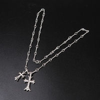 Chrome Hearts Double Cross Necklacechrome Heart 