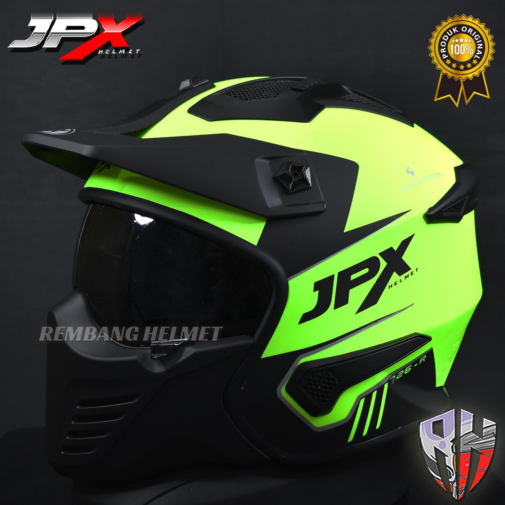 Jual Helm Jpx Mx R Solid Yellow Doff Black Shopee Indonesia