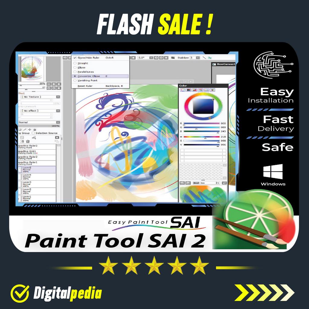 Jual Aplikasi Paint Tool SAI 2 Full Version PRO Premium Terbaru Full Version Lifetime Shopee